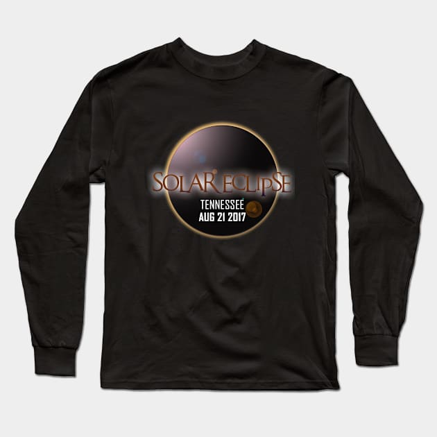 Total Solar Eclipse - Tennessee Long Sleeve T-Shirt by SynapseWorks